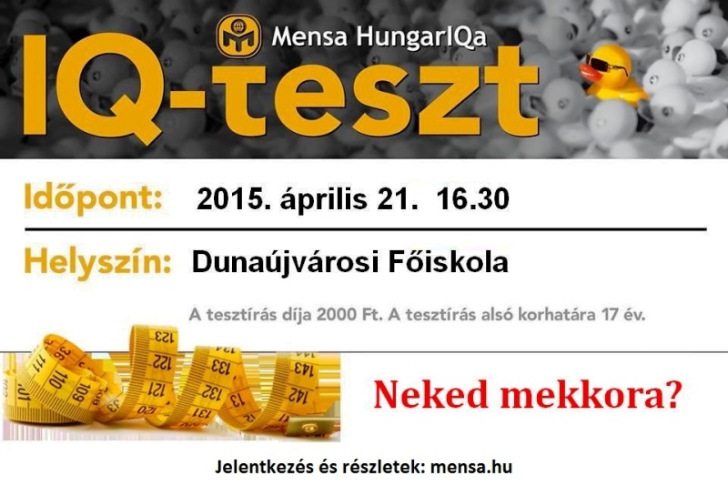 Mensa HungarIQa Egyesület IQ-teszt