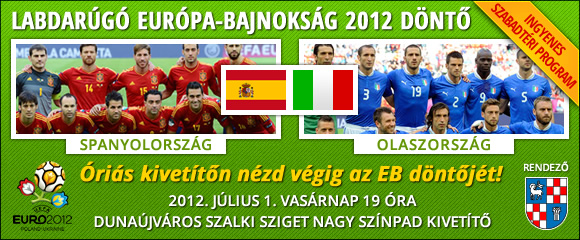 Meghívó Dunaújváros Európa-Bajnokság 2012 Döntő Mérkőzés Programra